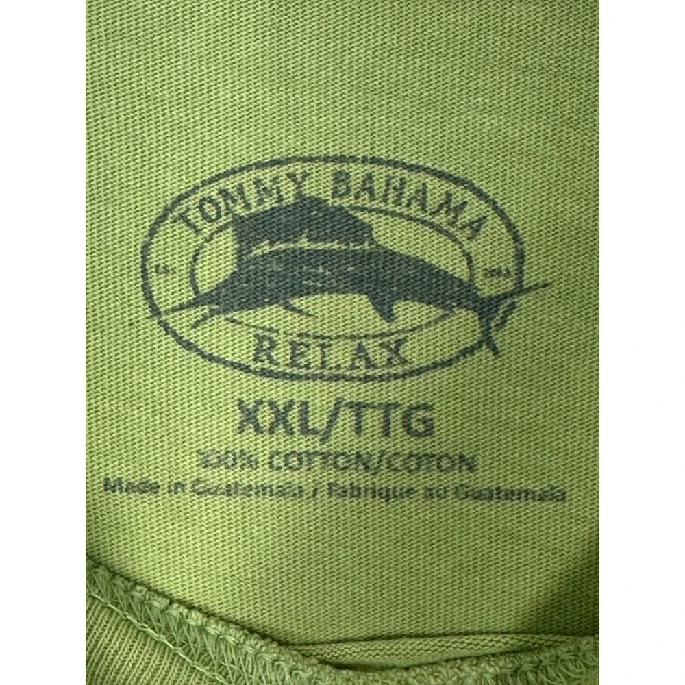 Tommy Bahama Relax Mens XXL‎ Green Marlin Club Graphic T-Shirt Reelin and Dealin